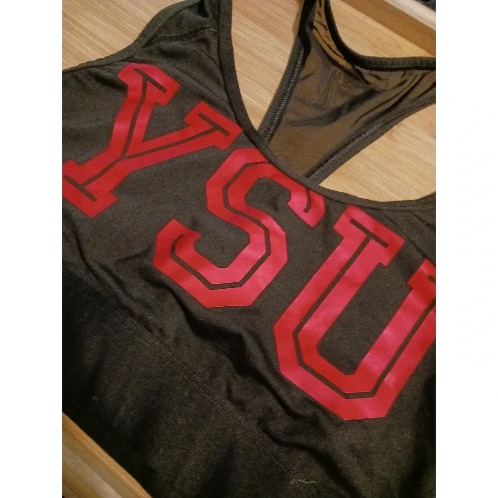 Victoria's Secret Pink NCAA Ultimate Sports Bra, YSU Youngstown State‎ M